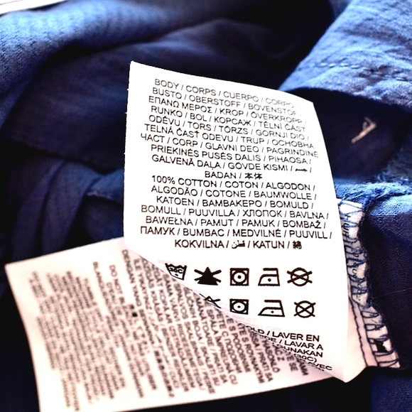 HURLEY Women’s 100% Cotton Blue Button Down Casual Long Sleeve Shirt Medium - Picture 5 of 6